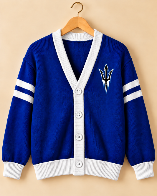 Presidio Game Day Varsity Cardigan | Adult & Children’s - white