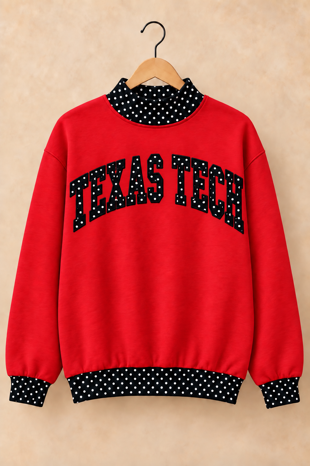 Texas Tech Mockneck - Red