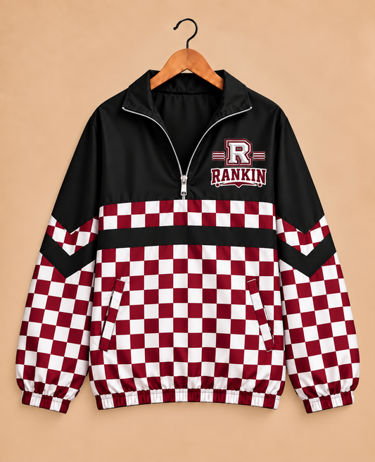 Rankin Red Devils Checkered Windbreaker