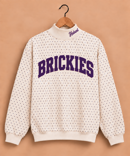 Hobart Brickies Polkadot Mockneck