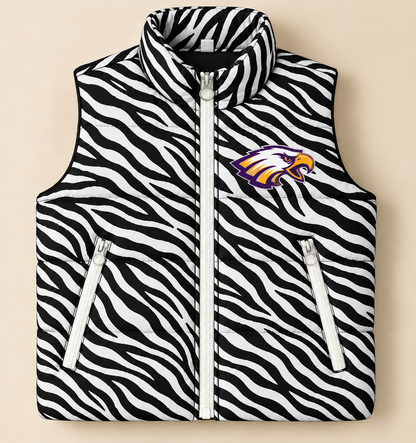 Custom Zebra Pecos Spirit Puffer Vest - PREORDER