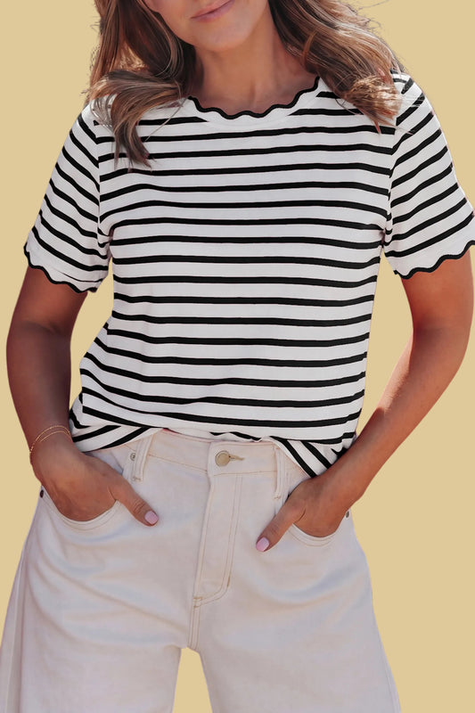 Social Scallop Top