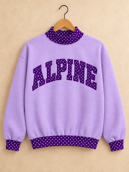 Alpine Bucks Mockneck - Light Purple