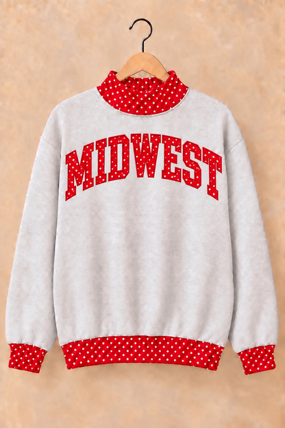 Midwest Blackbirds Mockneck - Grey
