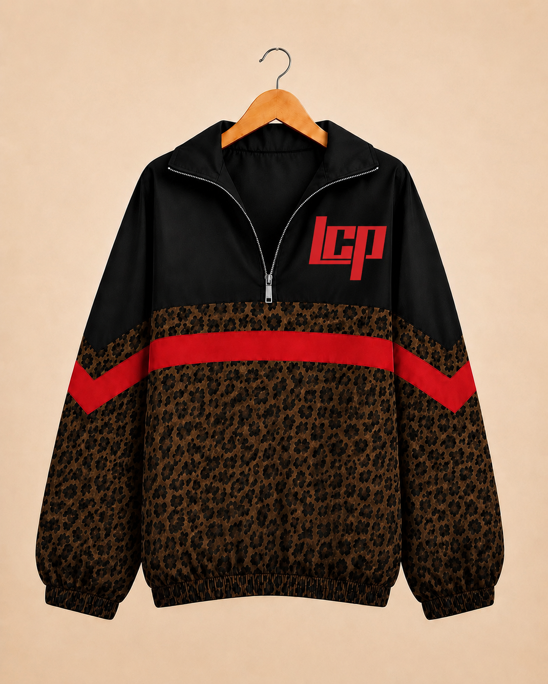 Wild Side Red & Black - Lubbock Cooper Windbreaker