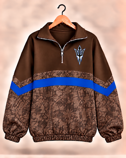 Presidio Blue Devils Camo Scuba Knit Pullover