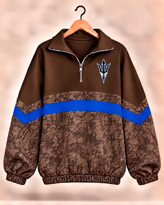 Presidio Blue Devils Camo Scuba Knit Pullover