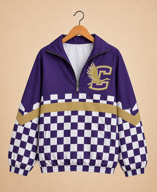 Game Day Checkered CRANE Windbreaker