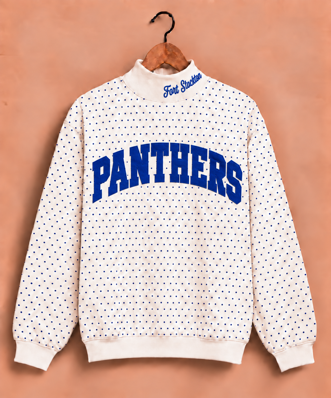 Fort Stockton Polkadot Mockneck
