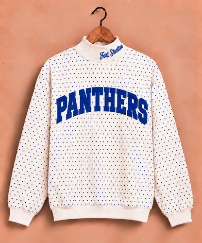 Fort Stockton Polkadot Mockneck
