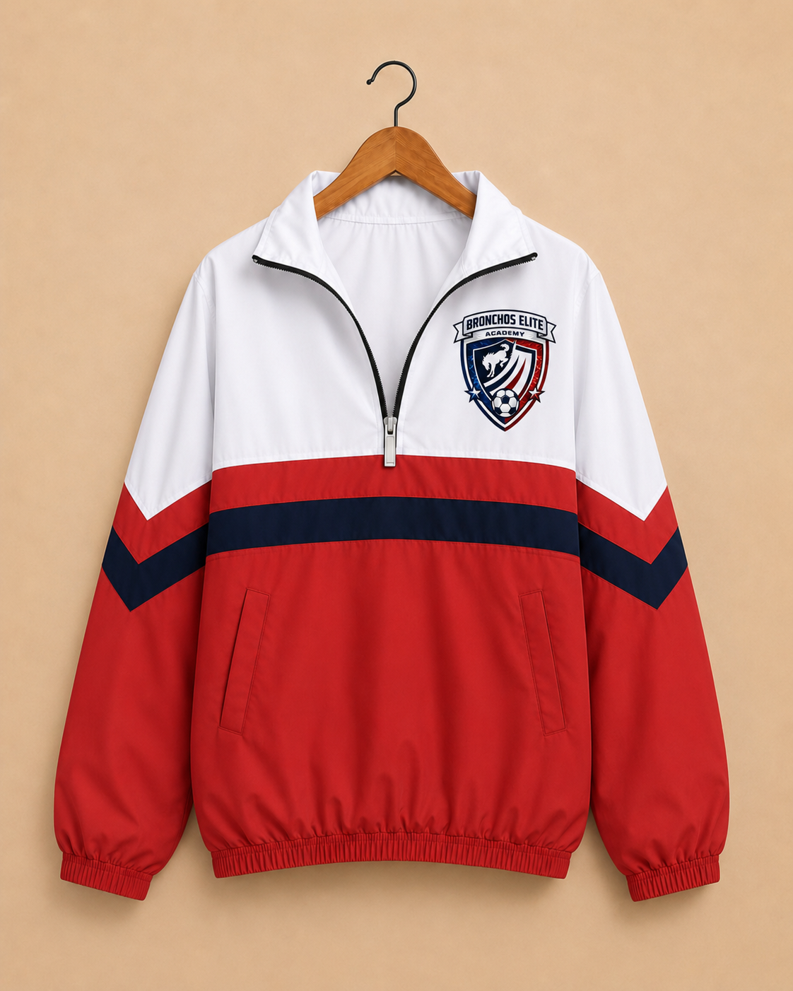 Classic Bronchos Elite Academy Windbreaker (Red)