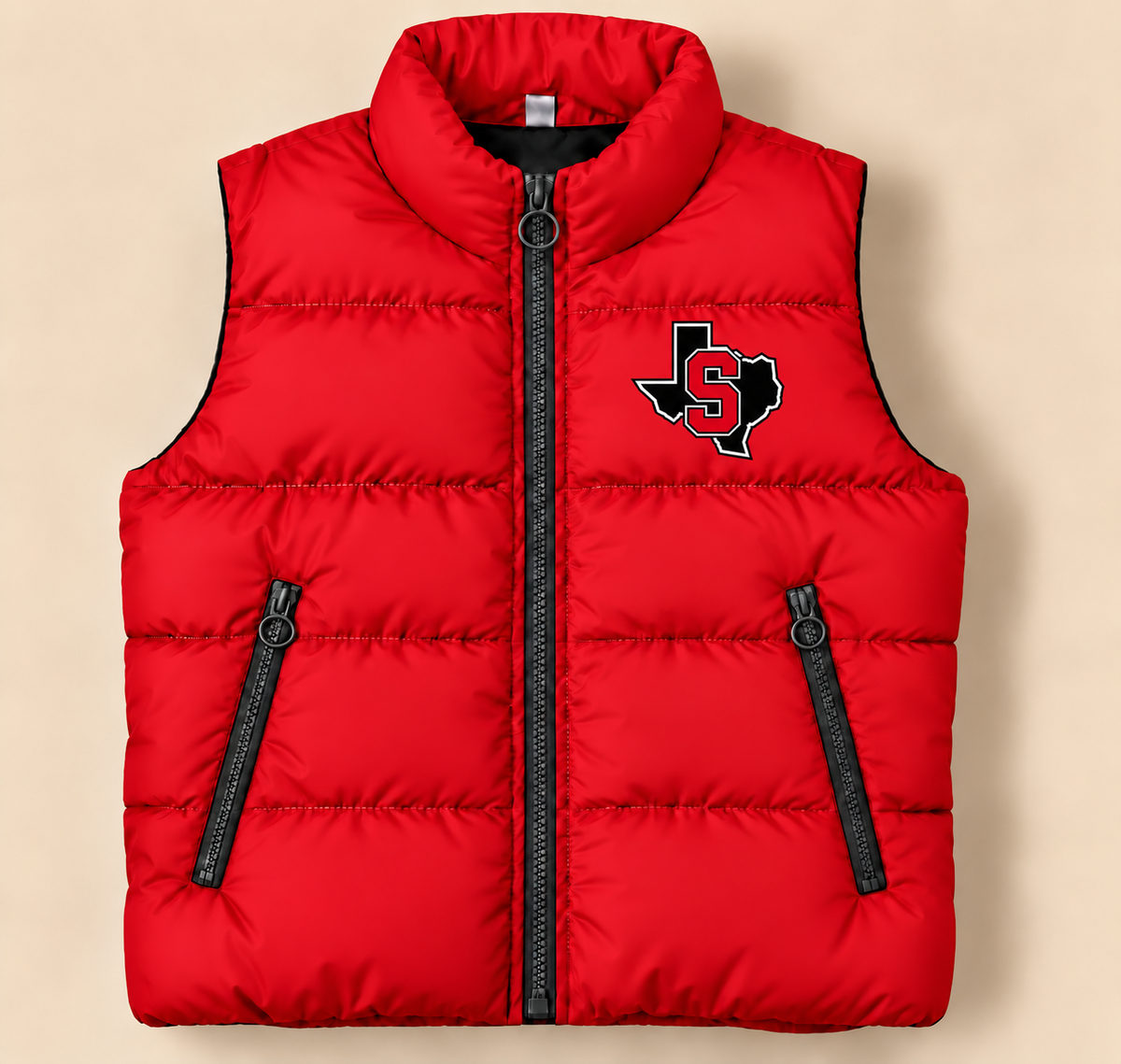 Slaton Tigers Classic Puffer Vest - PREORDER