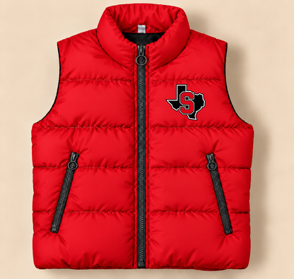 Slaton Tigers Classic Puffer Vest - PREORDER