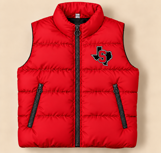 Slaton Tigers Classic Puffer Vest - PREORDER