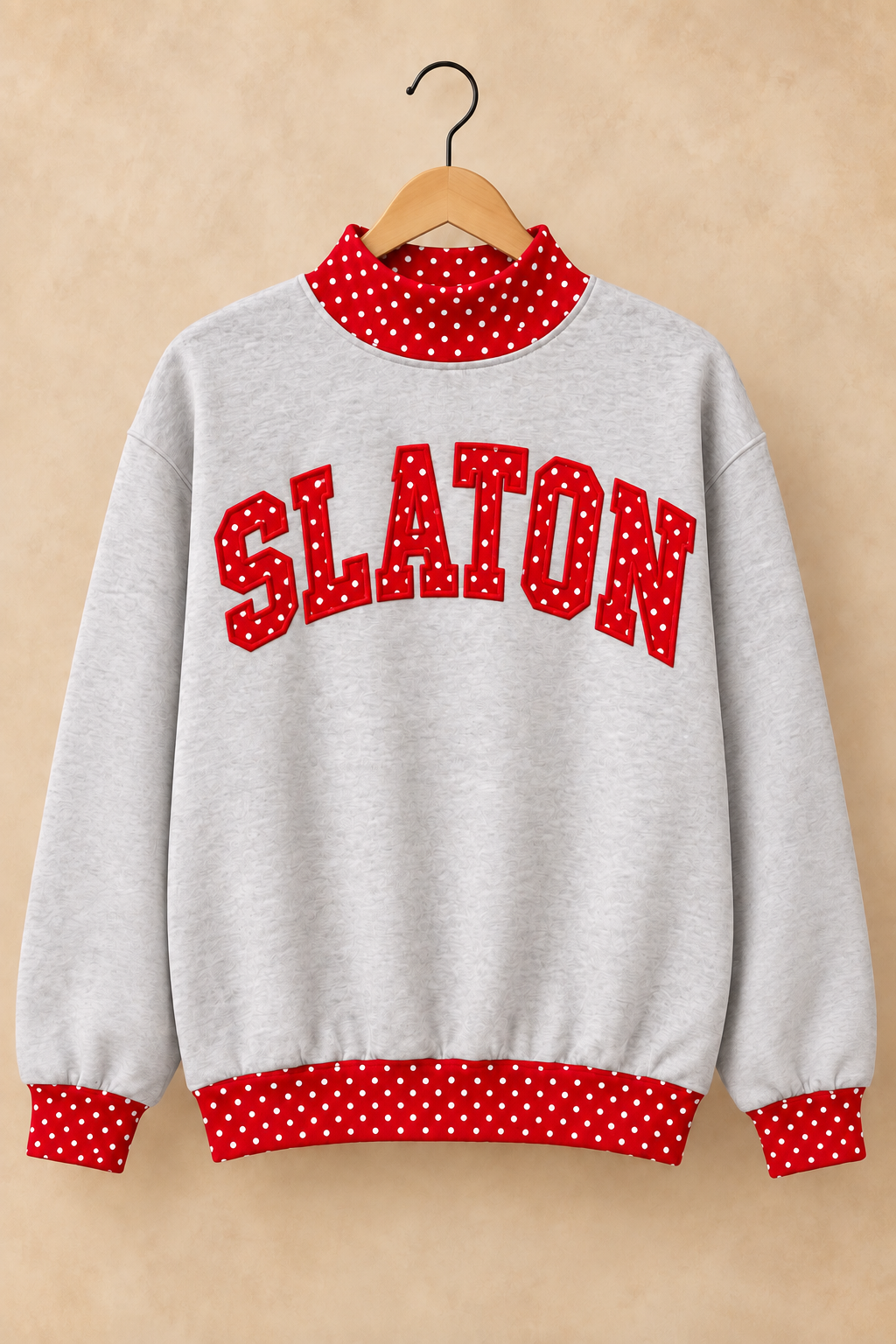 Slaton Tigers Mockneck - Grey