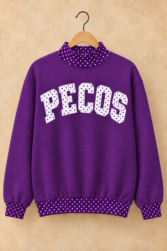 Pecos Eagles Mockneck - Purple