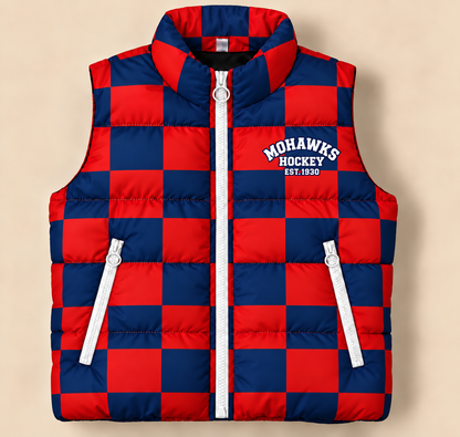 South Central Satellites Checkered Puffer Vest - PREORDER