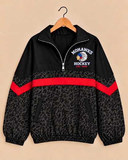 Mohawks Hockey Midnight Leopard Windbreaker