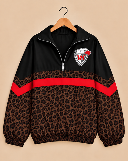 Van Horn Eagles Brown Leopard Windbreaker