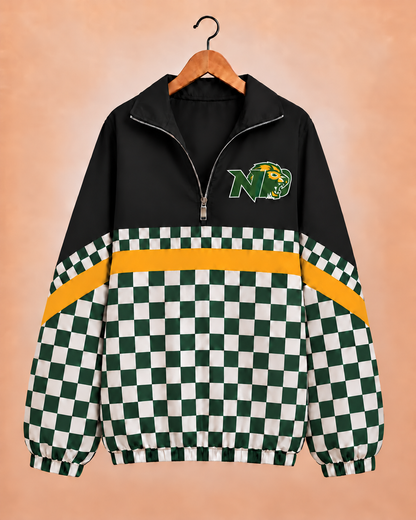 New Deal Lions Checkered Windbreaker