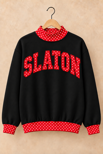 Slaton Tigers Mockneck - Black