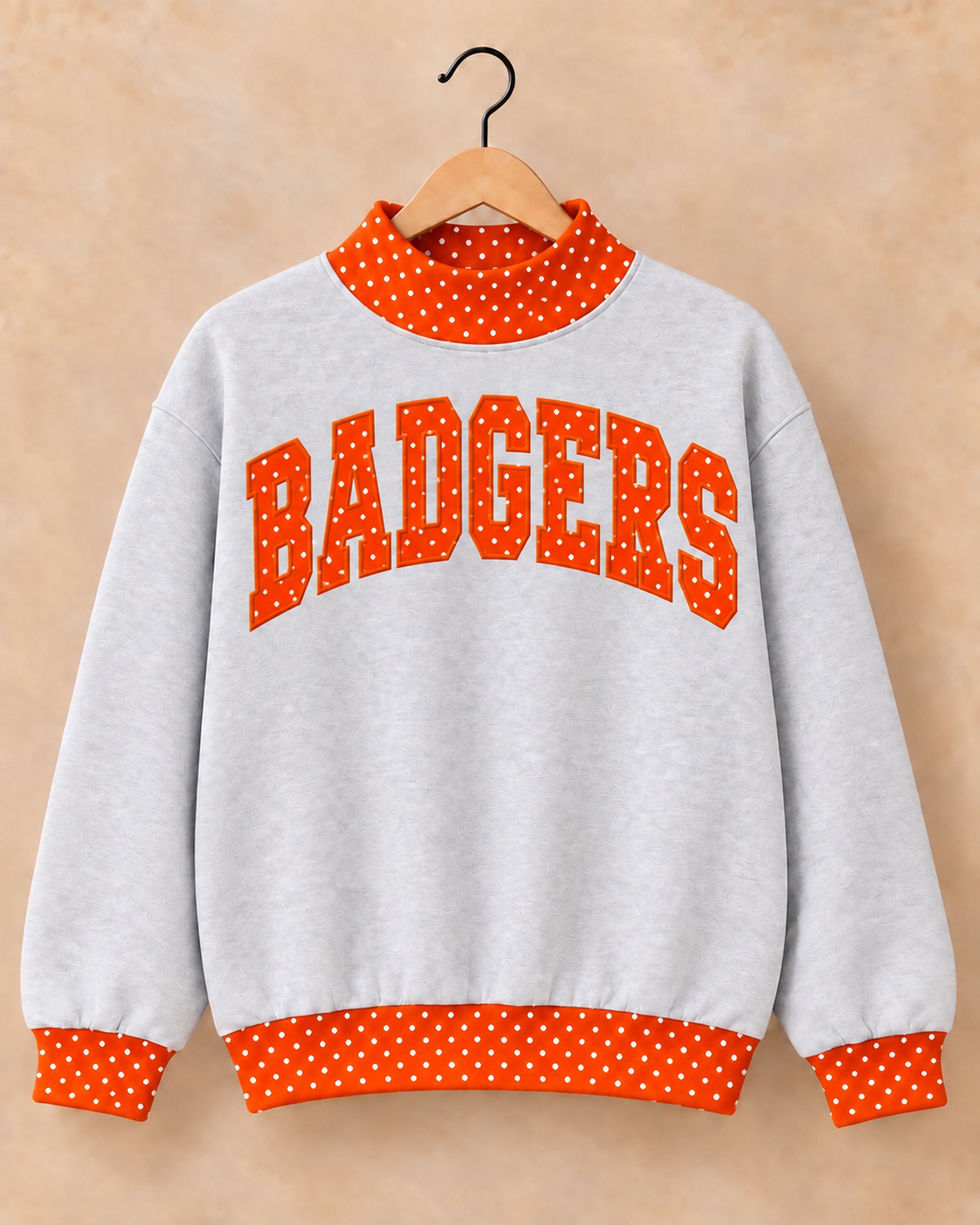 McCamey Badgers Mockneck - Grey