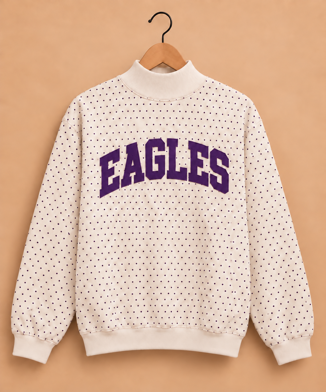 Eagles Polkadot Mockneck