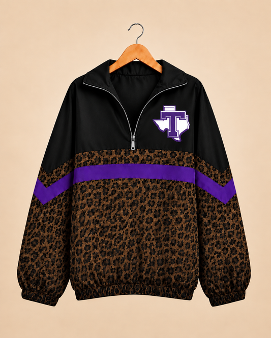 Tarleton State Brown Leopard Windbreaker