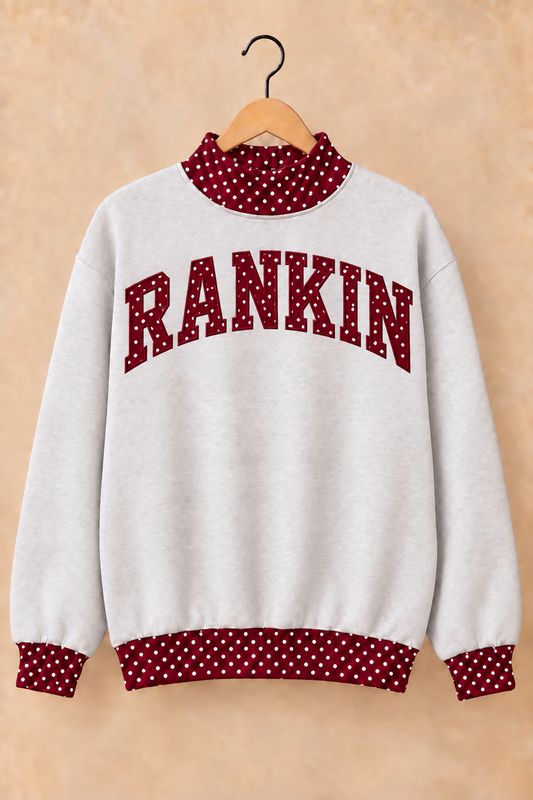 Rankin Red Devils Mockneck - Grey