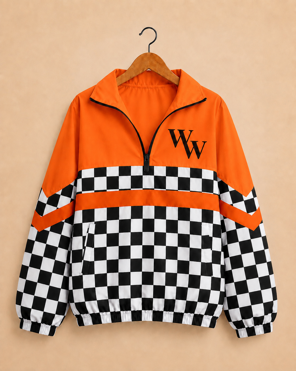 Game Day Checkered Wildcat Windbreaker - Wink