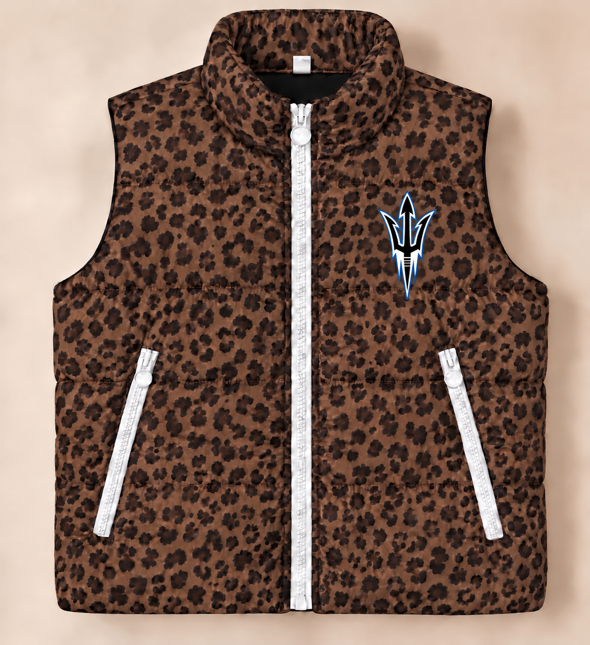 Presidio Leopard Puffer Vest - PREORDER