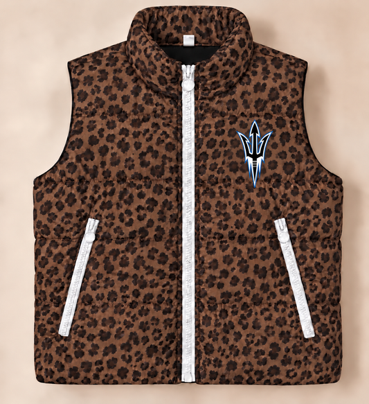 Presidio Leopard Puffer Vest - PREORDER