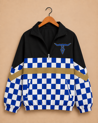 Buena Vista Longhorns Checkered Windbreaker