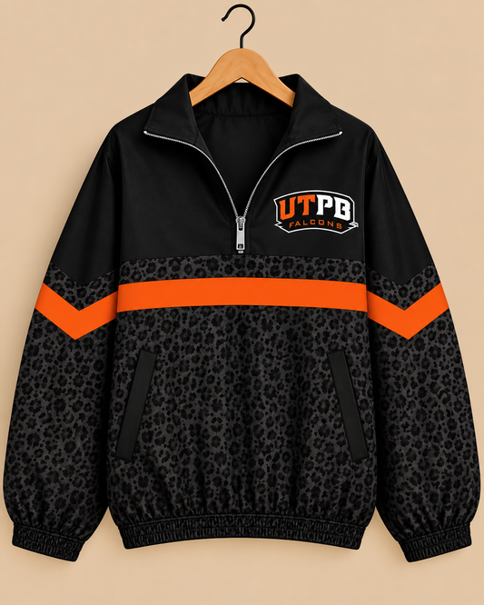UTPB - Black Leopard Windbreaker