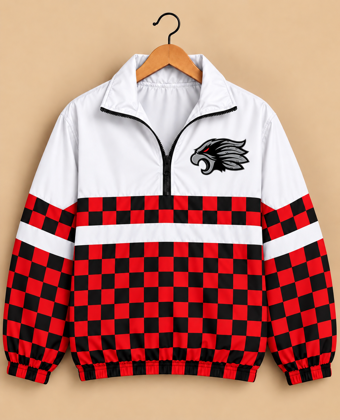 Midwest Blackbirds Checkered Windbreaker