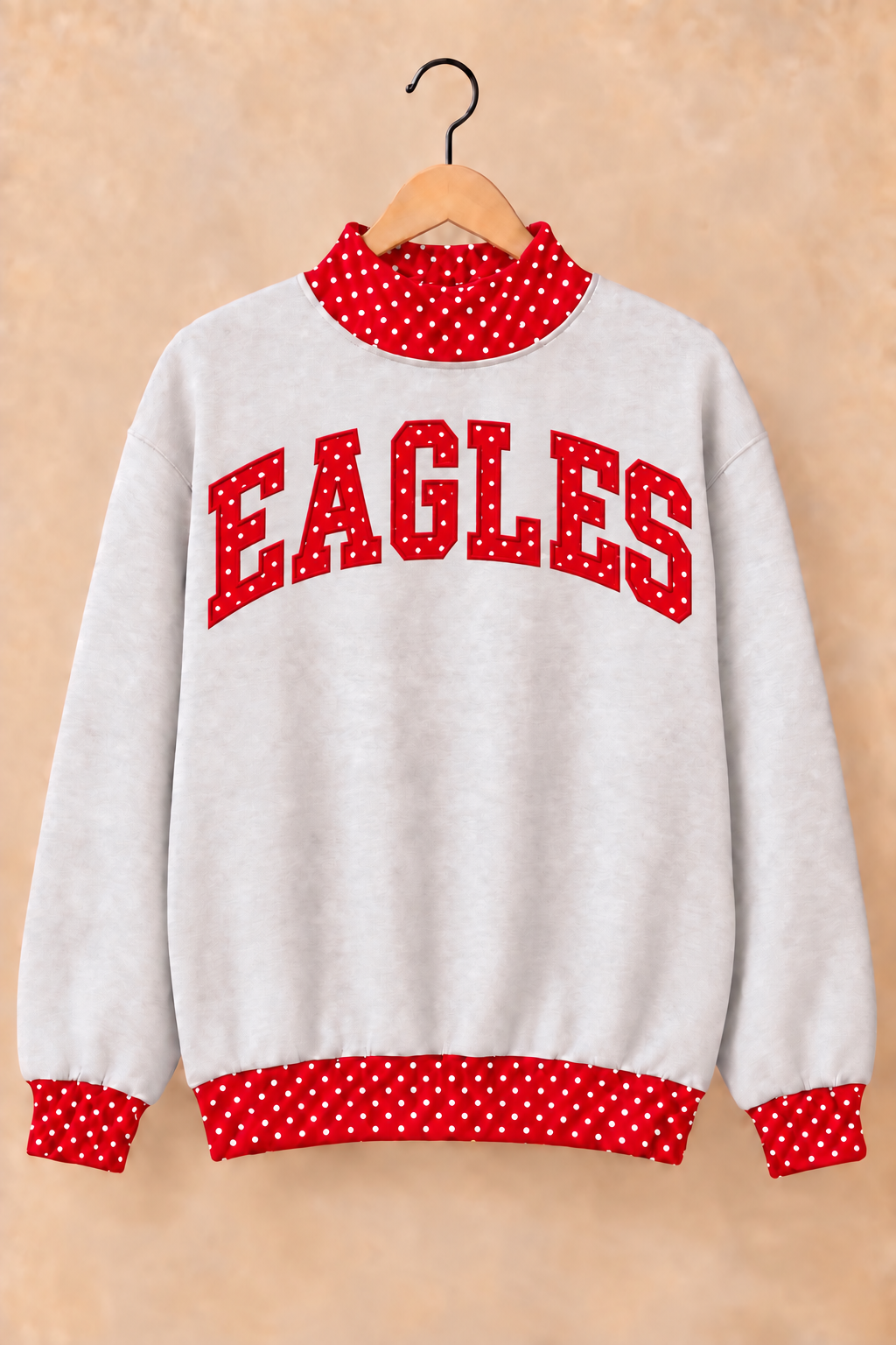 Van Horn Eagles Mockneck - Grey