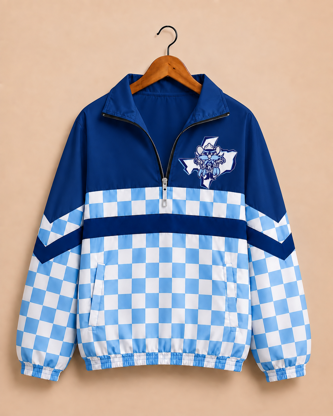 Greenwood Rangers Checkered Windbreaker