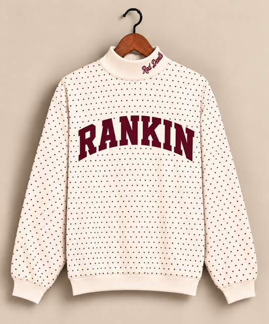 Rankin Red Devils Polkadot Mockneck