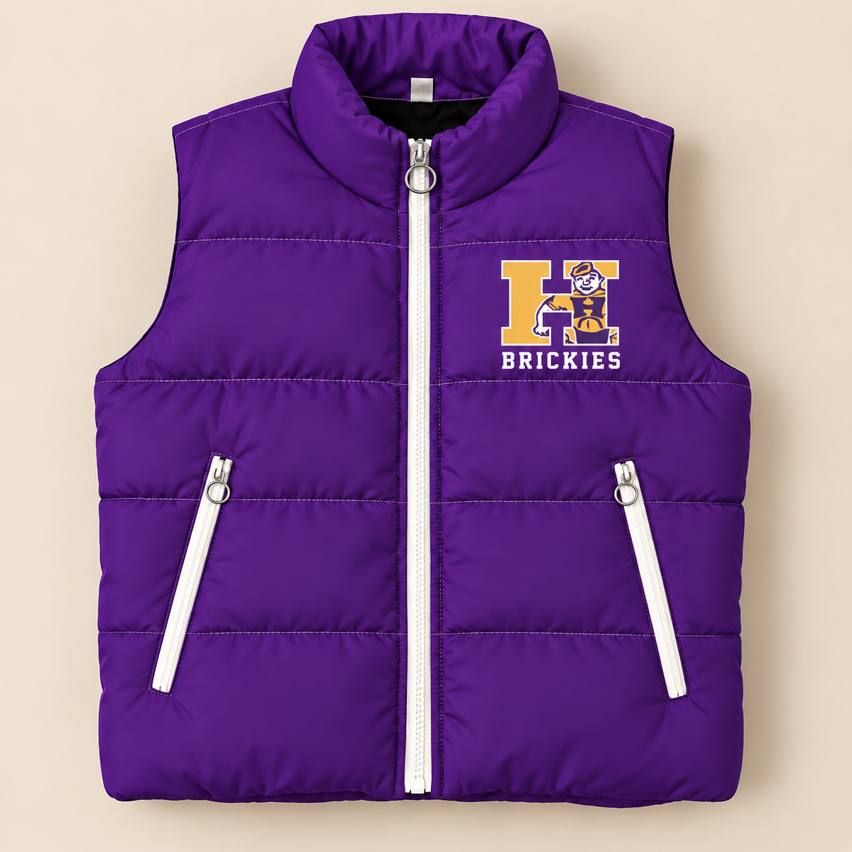Custom Classic Hobart Brickies Puffer Vest - PREORDER