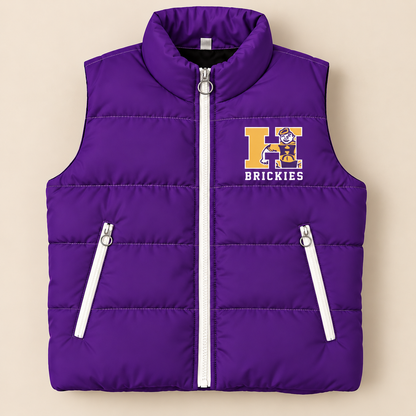 Custom Classic Hobart Brickies Puffer Vest - PREORDER