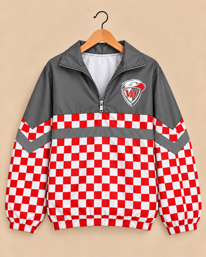 Van Horn Eagles Checkered Windbreaker