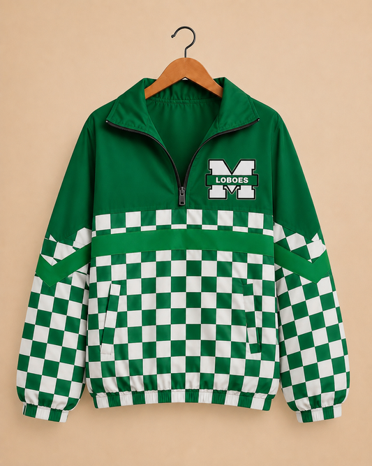Checkered Lobo Windbreaker - Monahans